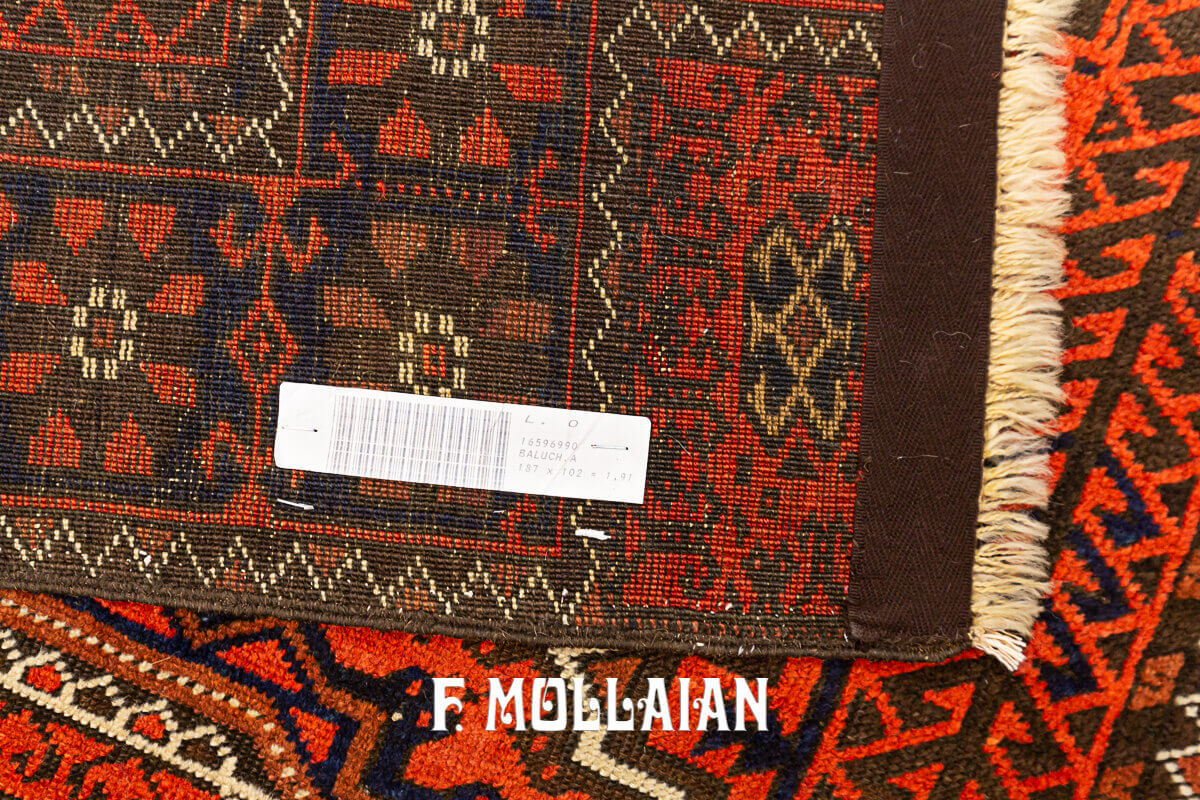 Tapis Noué Main Baluch n°:16596990